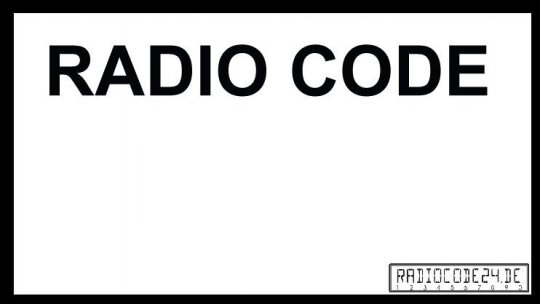 passend für Becker Auto Radio Code 