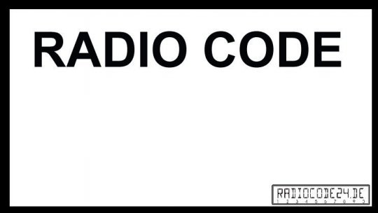 passend für Renault VDO Auto Radio Code 
