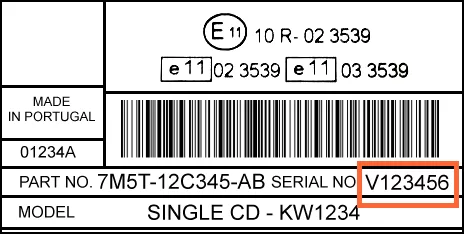 passend für Ford Radio Code diverse Modelle – Bild 2