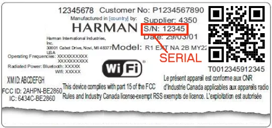 passend für Chrysler Radio Code Delphi, Panasonic, Harman, Continental, Aptiv, Alpine – Bild 4